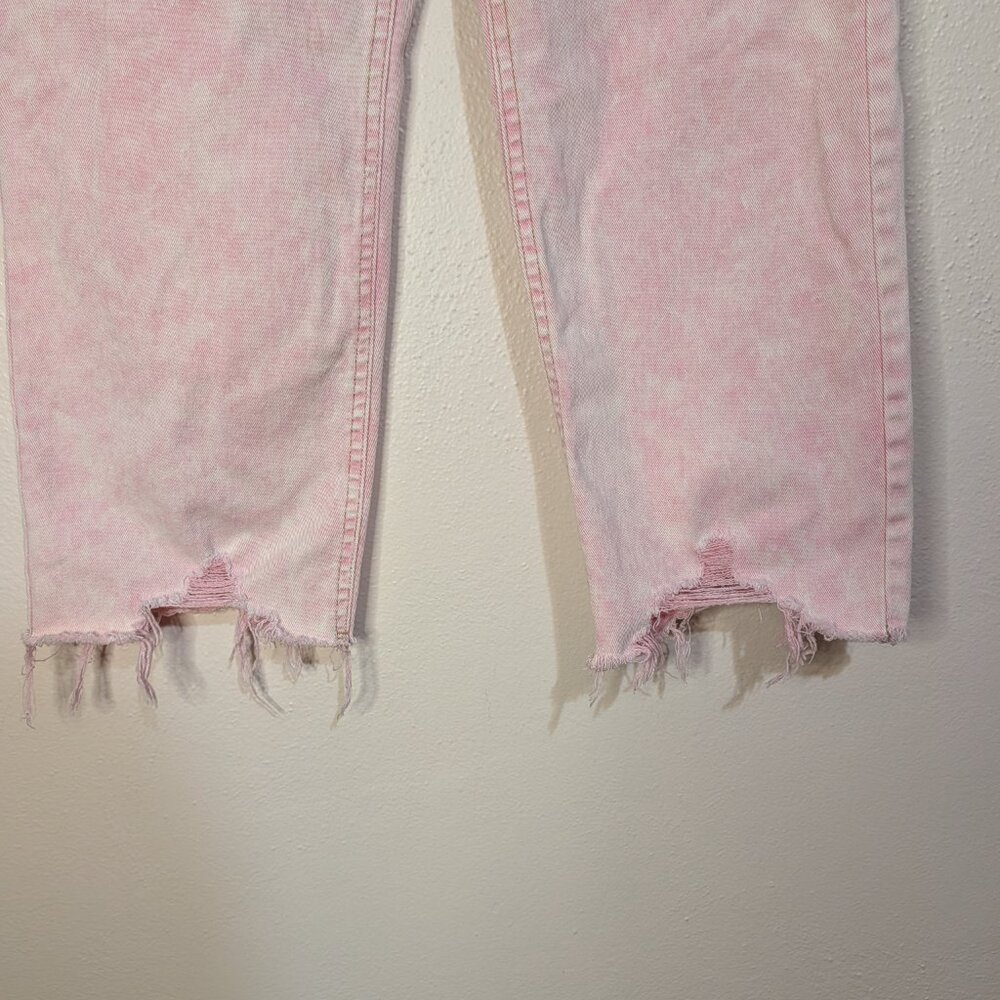 ⭐Wild Fable Women's Jeans Pants Pink Straight High Rise Cotton Blend Size 4⭐ - Picture 7 of 14